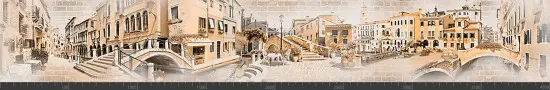 Стеновая панель фотопечать (города и улочки) 142313