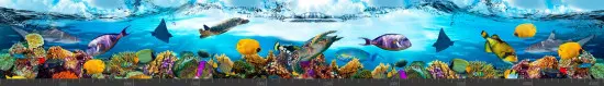Стеновая панель фотопечать (животный мир) 145002