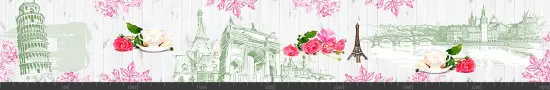 Стеновая панель фотопечать (винтаж) 147089