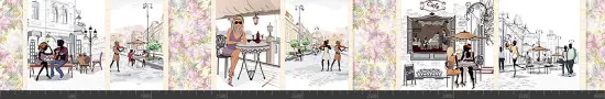 Стеновая панель фотопечать (города и улочки) 142035