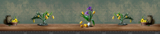 Стеновая панель фотопечать (цветы и растения) 104181
