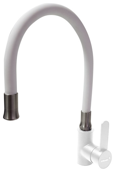 Смеситель Gerdamix FLEX WHITE белый (GE-03)