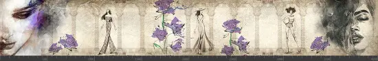 Стеновая панель фотопечать (винтаж) 147022