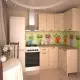 Кухонный гарнитур Грецкий орех 1400х1200