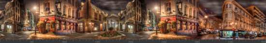 Стеновая панель фотопечать (города и улочки) 142178
