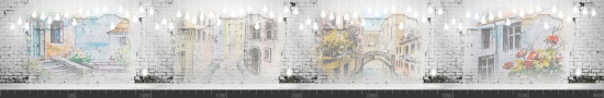 Стеновая панель фотопечать (винтаж) 147147