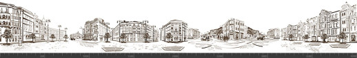 Стеновая панель фотопечать (города и улочки) 142283