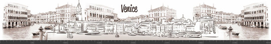 Стеновая панель фотопечать (города и улочки) 142192