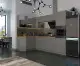 Кухня Медиум грей Акрил черный 1600х2800