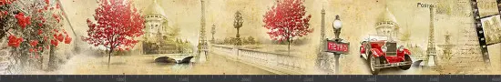 Стеновая панель фотопечать (винтаж) 147273